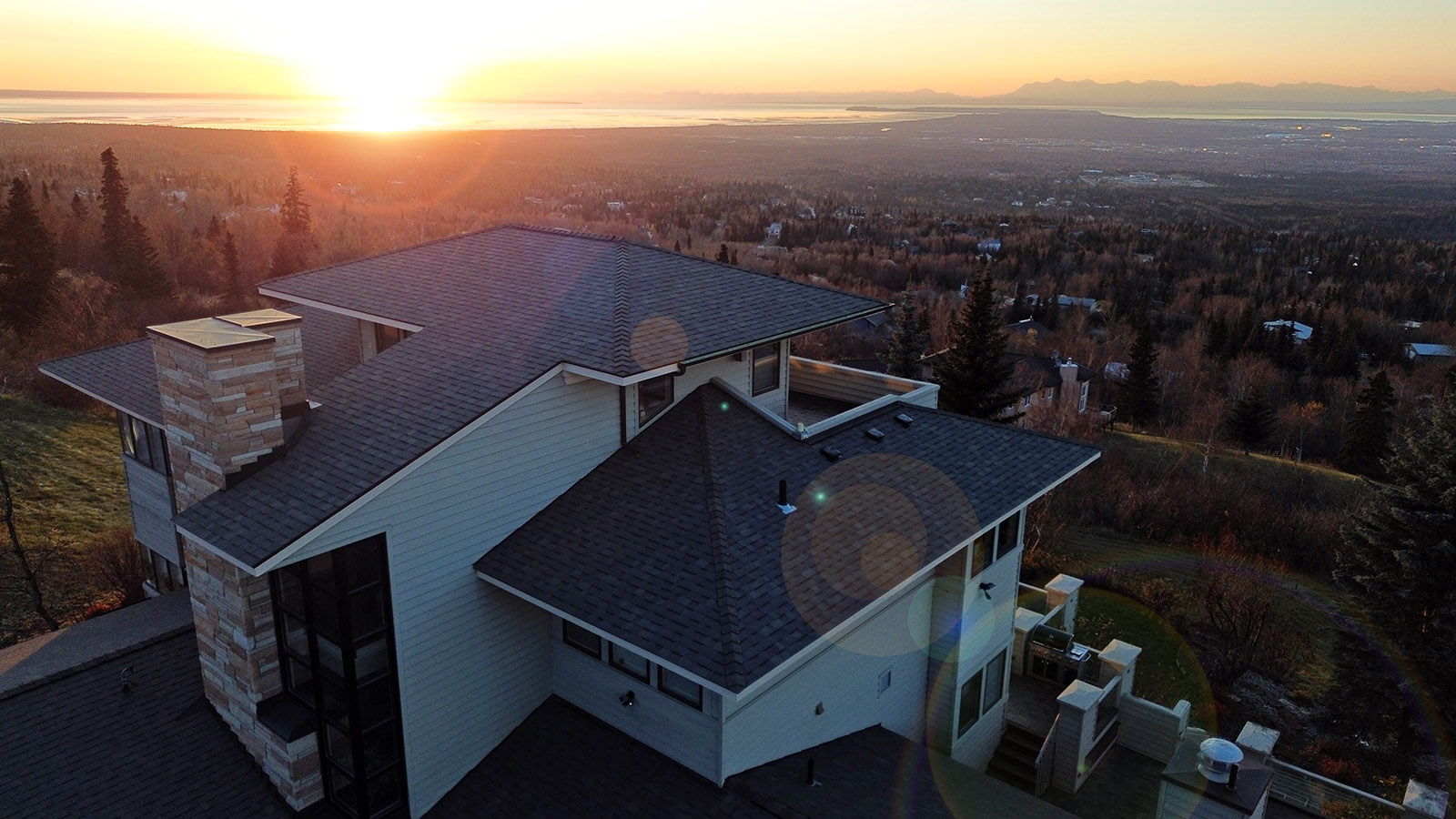 Luxury Roofing and Roof Repair in Anchorage, AK with GAF Certified and Insured Reds Roofing.