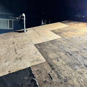 roof repair within owner budget new sheething replacing rotted, leaking underlayment